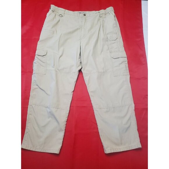 5.11 Tactical Men's Cargo Pants Beige Rip Stop Material Size 40x29 Survival - Picture 1 of 9